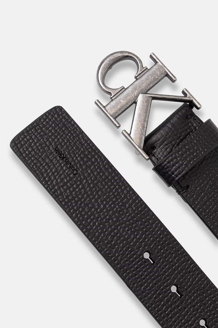 Calvin Klein pásek pánský kožený LV04D7085G černá SS26