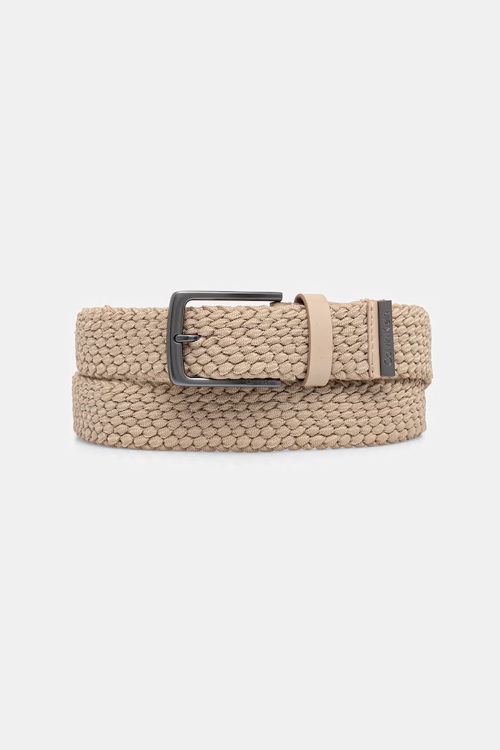 Calvin Klein pásek pánský béžová LV04D7088G
