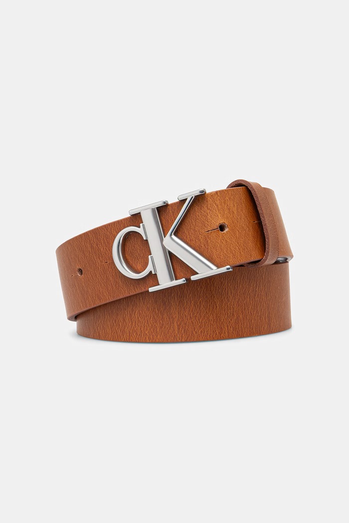 Calvin Klein opasok pánsky kožený hnedá LV04D7091G