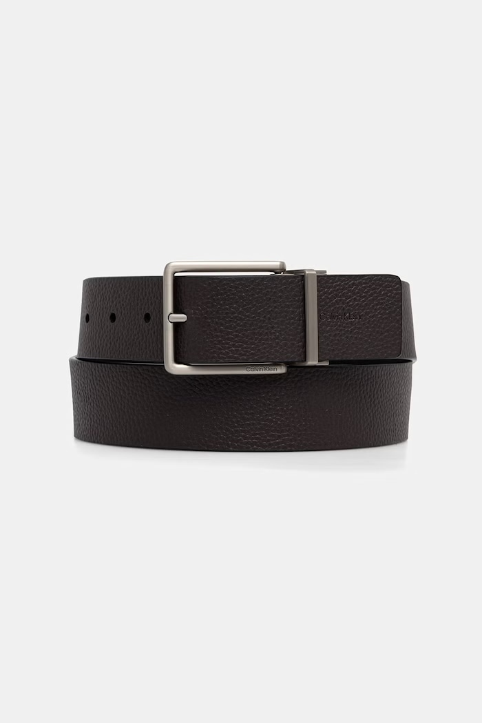 Calvin Klein kétoldalas férfi bőr öv LV04D7118G fekete SS26