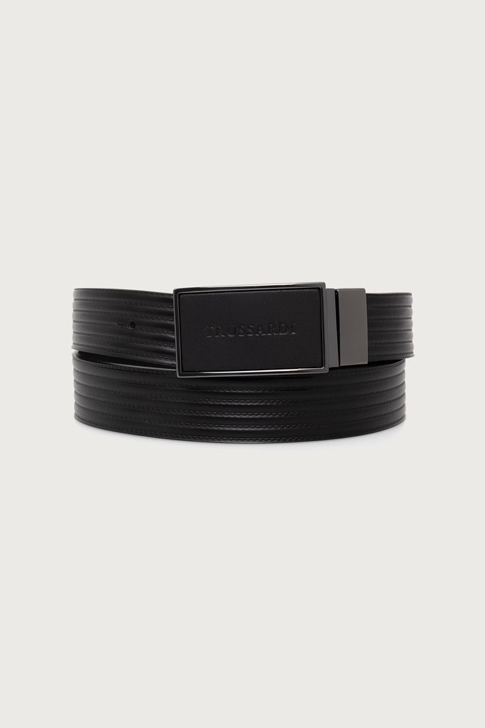 Trussardi Pasek dwustronny czarny B347B100028N