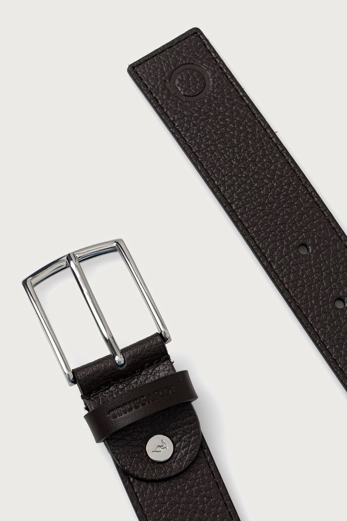 Trussardi Pasek męski skórzany B349B000042N brązowy SS26