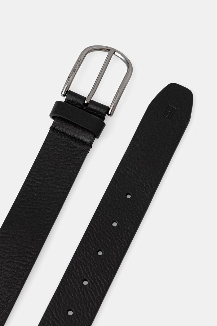 Tommy Hilfiger ζώνη ανδρική δερμάτινη AM0AM14174 μαύρο SS26