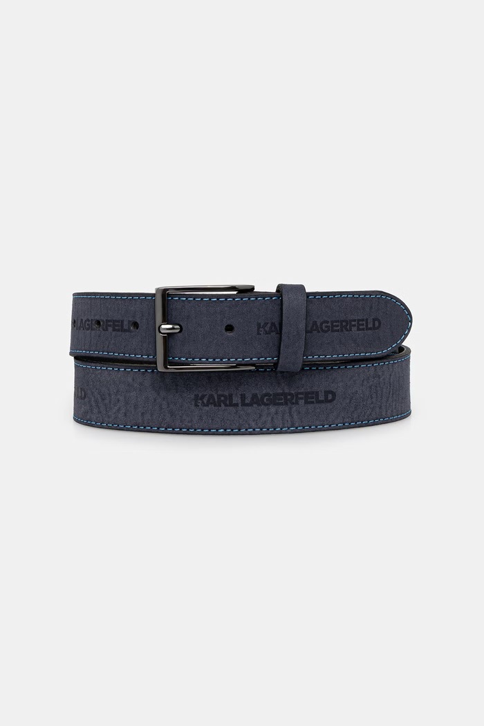 Karl Lagerfeld curea de piele bleumarin 562425.815300