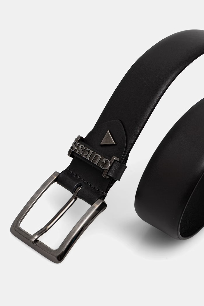 Guess opasok pánsky kožený BM7862.P6135 čierna SS26