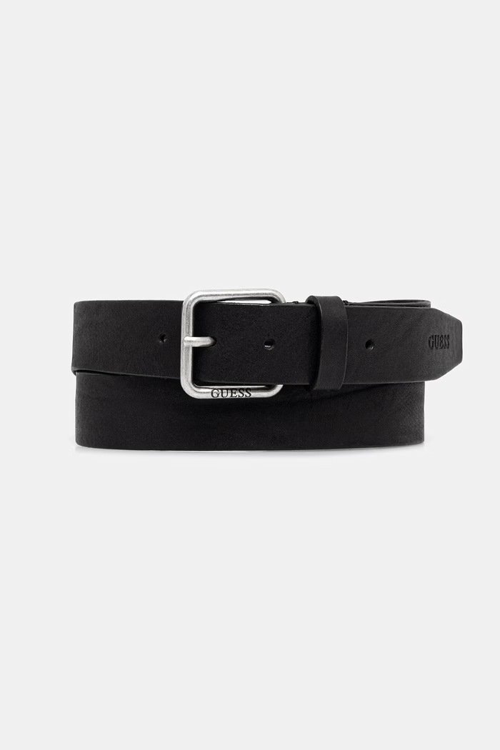 Kožený opasok Guess čierna BM7879.P6235
