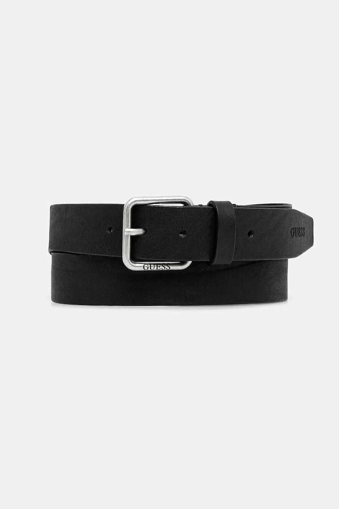Kožený opasok Guess čierna BM7879.P6235