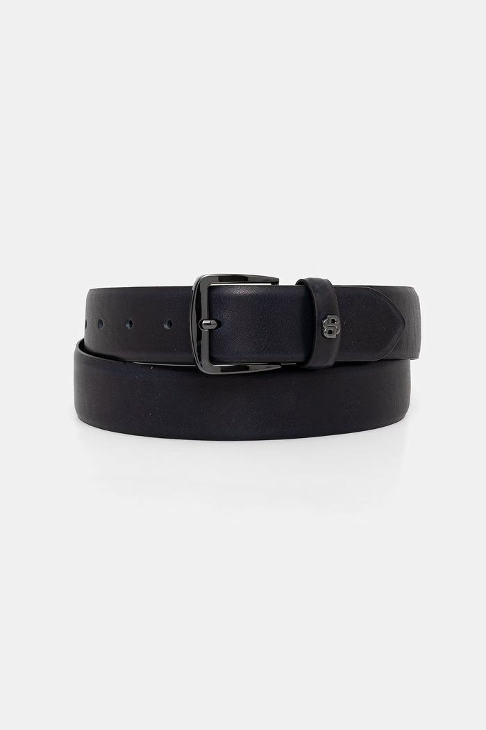 BOSS curea pentru bărbați din piele BB_Sz35 bleumarin 50558852
