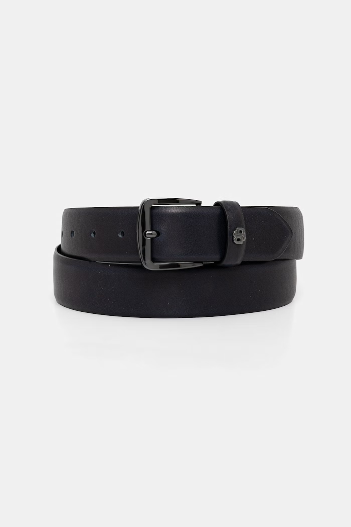 BOSS curea pentru bărbați din piele BB_Sz35 bleumarin 50558852