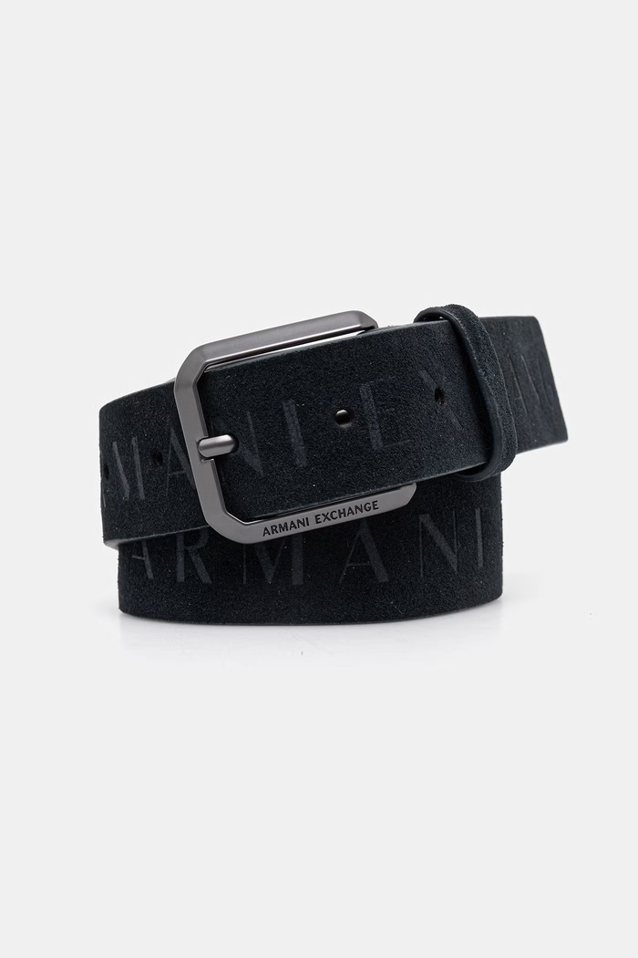 Armani Exchange curea pentru bărbați, din piele negru XM000599.AF12668