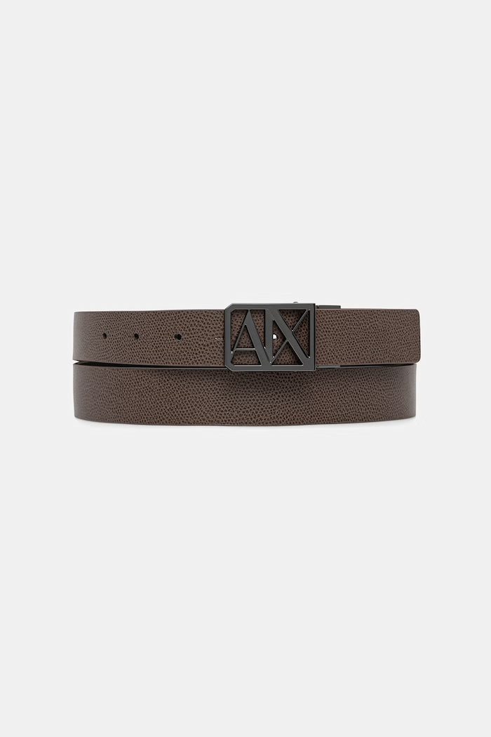 Armani Exchange oboustranný pásek pánský hnědá XM002659.AF22849