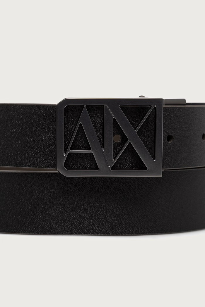 Pasek dwustronny męski Armani Exchange XM002659.AF22849 czarny