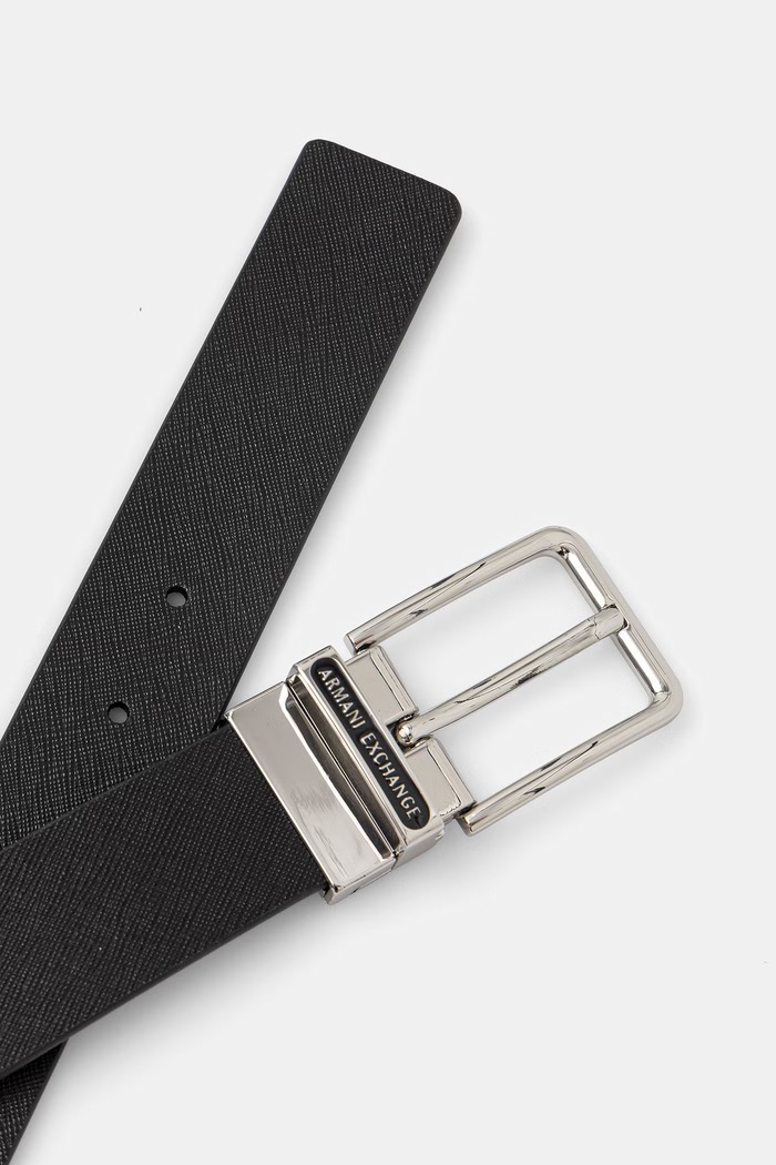Armani Exchange pánsky kožený opasok XM002660.AF22850 čierna SS26