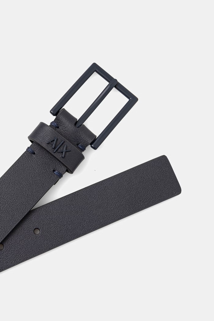 Armani Exchange curea pentru bărbați, din piele XM002680.AF22855 negru SS26