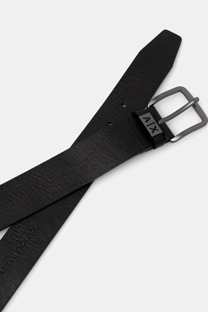 Armani Exchange Pas moški usnjeni XM002697.AF22941 črna SS26