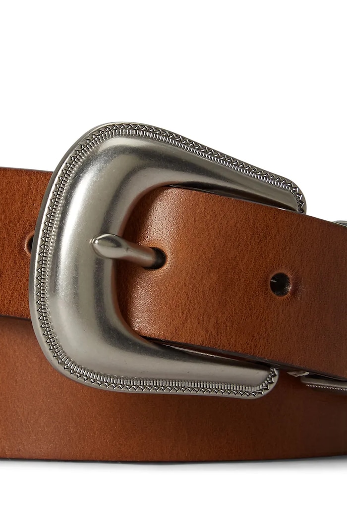 Polo Ralph Lauren Pásek pánský kožený 405P07848 hnědá SS26