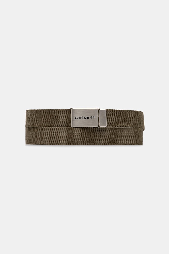 Opasok Carhartt WIP Clip Belt Chrome zelená I019176.E5XX