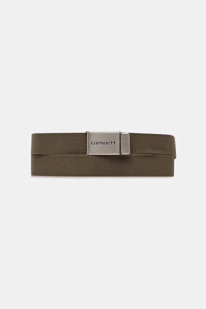 Opasok Carhartt WIP Clip Belt Chrome zelená I019176.E5XX
