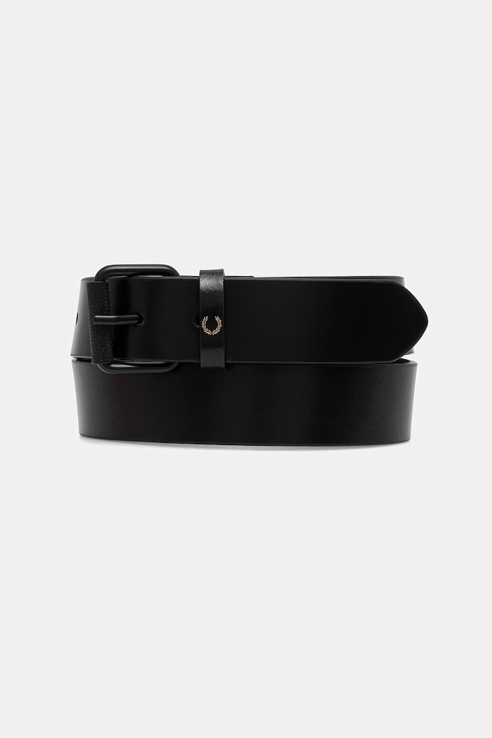 Kožený opasok Fred Perry čierna BT1251