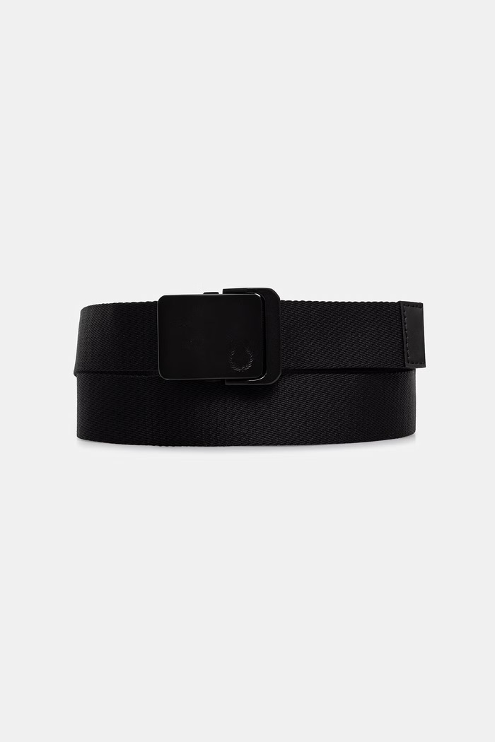 Fred Perry látkový opasok čierna BT2248