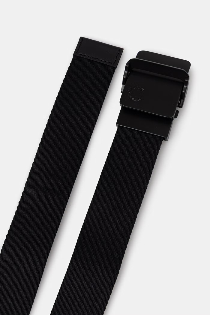 Fred Perry látkový opasok BT2248 čierna SS26