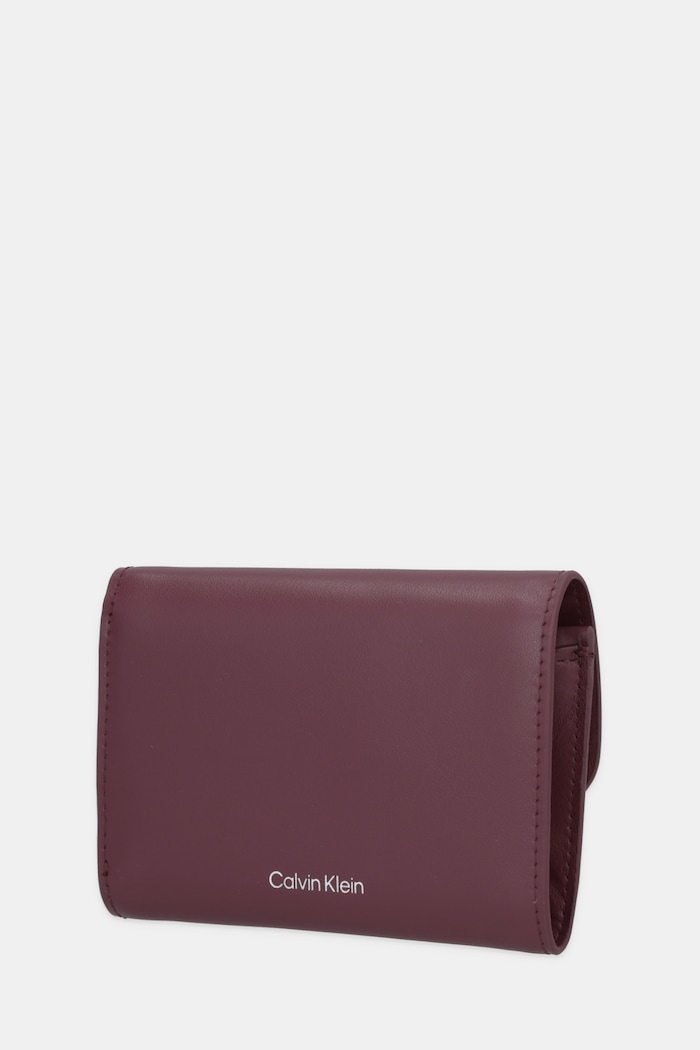 Calvin Klein bőr pénztárca LV04F1116G burgundia SS26