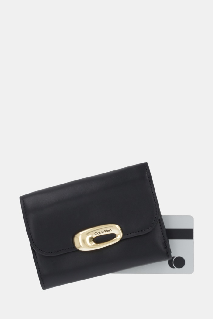 Calvin Klein portfel skórzany czarny LV04F1116G