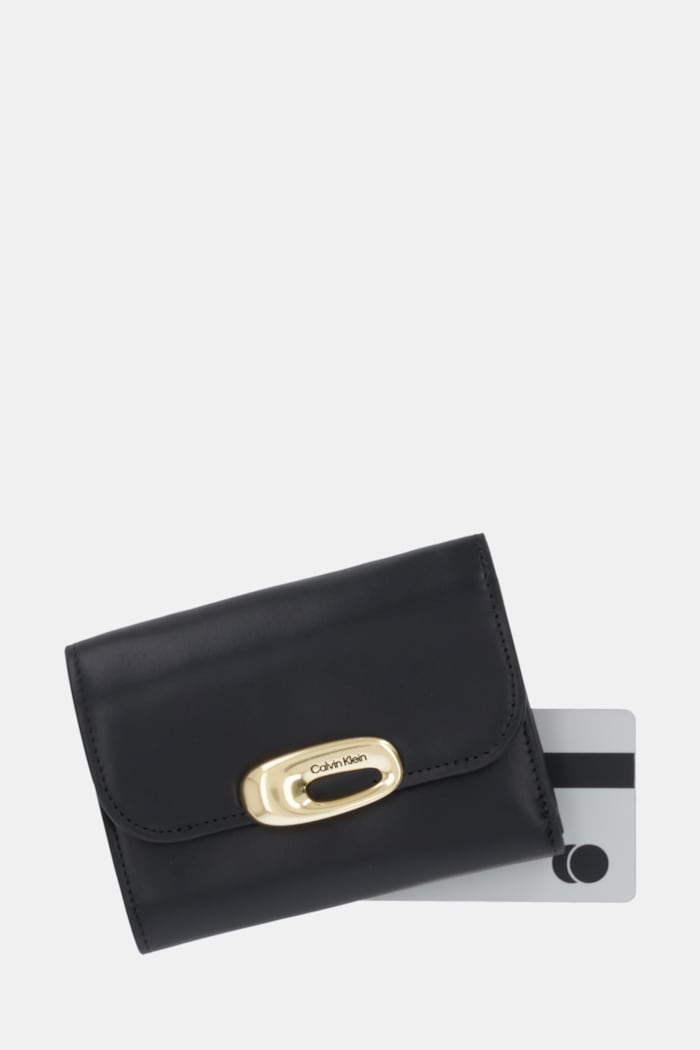Calvin Klein portfel skórzany czarny LV04F1116G