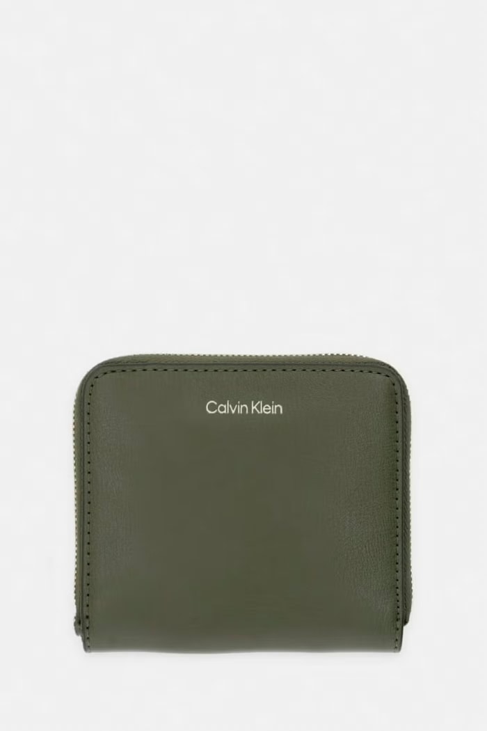 Calvin Klein πορτοφόλι γυναικείο από απομίμηση δέρματος πράσινο LV04F1120G