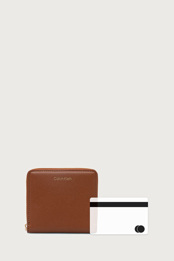 Calvin Klein Портфейл дамски от имитация на кожа LV04F1120G
