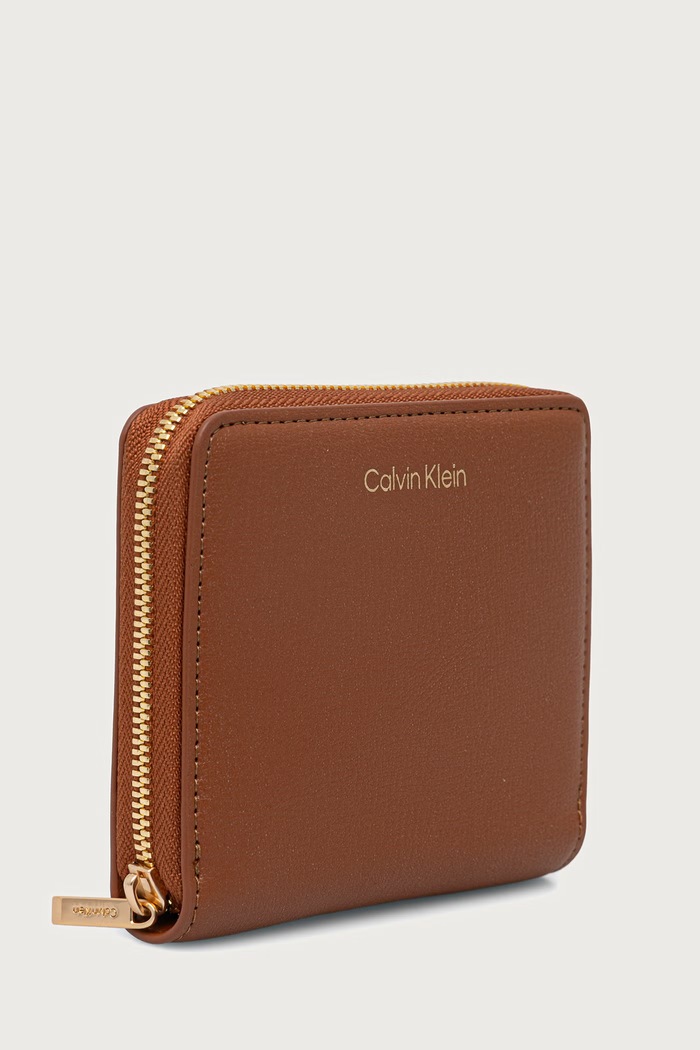 Calvin Klein Портфейл дамски от имитация на кожа LV04F1120G кафяв SS26