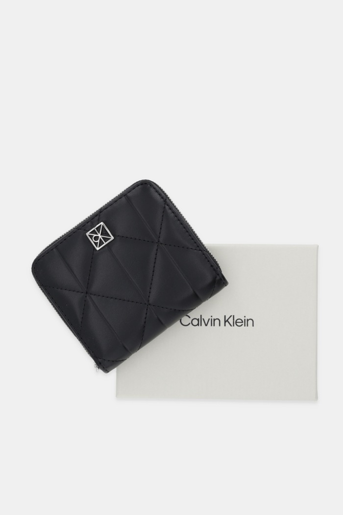 Calvin Klein πορτοφόλι γυναικείο από απομίμηση δέρματος LV04F1121G μαύρο