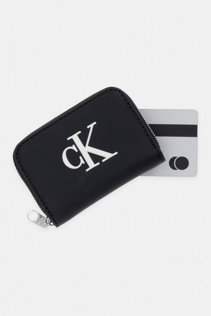 Calvin Klein πορτοφόλι γυναικείο από απομίμηση δέρματος μαύρο LV04F1154G