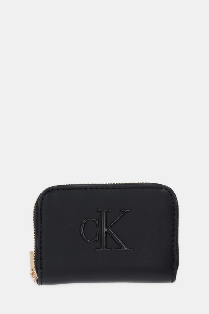 Calvin Klein πορτοφόλι γυναικείο από απομίμηση δέρματος απομίμηση λείου δέρματος μαύρο LV04F1154G