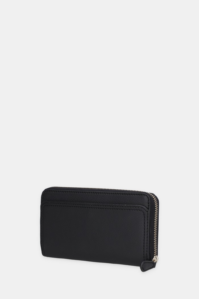 BOSS portofel pentru femei din piele Lenah Ziparound 50558016 negru SS26