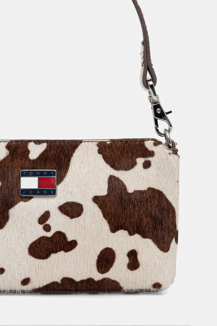 Tommy Jeans torebka skórzana beżowy AW0AW18091