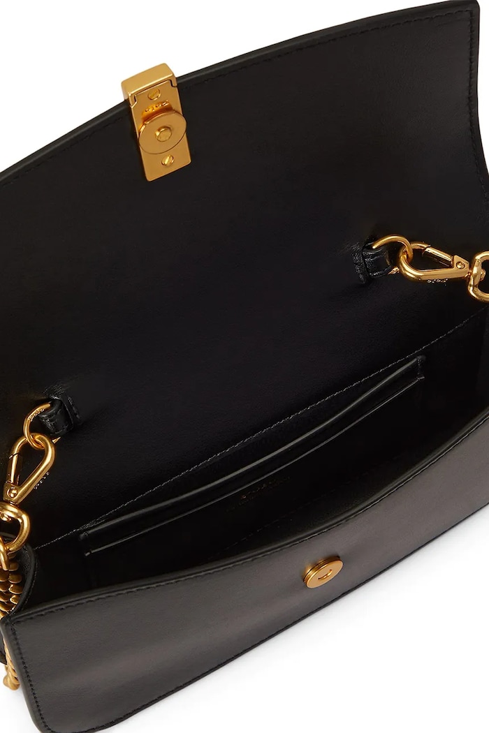 Δερμάτινη τσάντα Polo Ralph Lauren μαύρο 427P04993