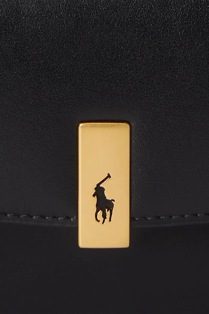 Δερμάτινη τσάντα Polo Ralph Lauren 427P04993 μαύρο