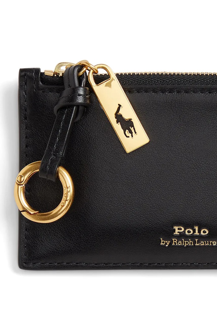 Δερμάτινο πορτοφόλι Polo Ralph Lauren μαύρο 427P04988