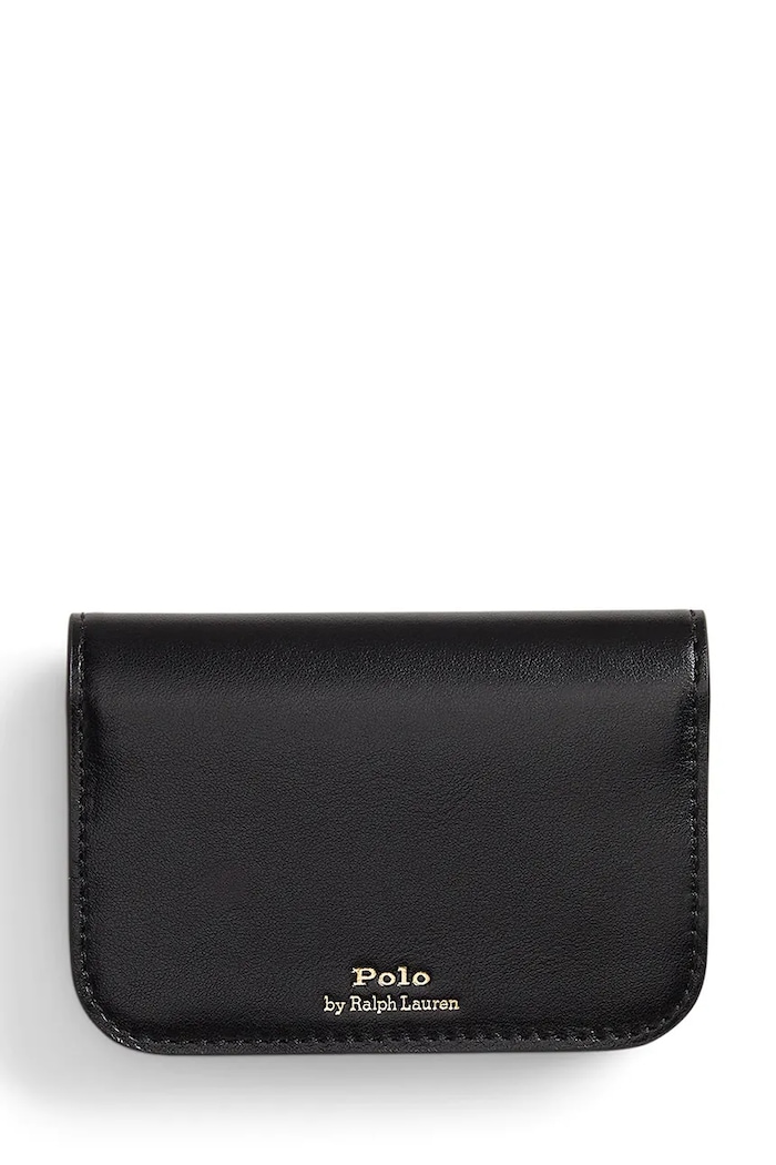 Δερμάτινο πορτοφόλι Polo Ralph Lauren 427P04990 μαύρο SS26