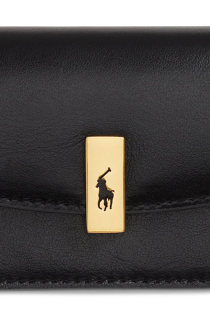 Δερμάτινο πορτοφόλι Polo Ralph Lauren μαύρο 427P04990