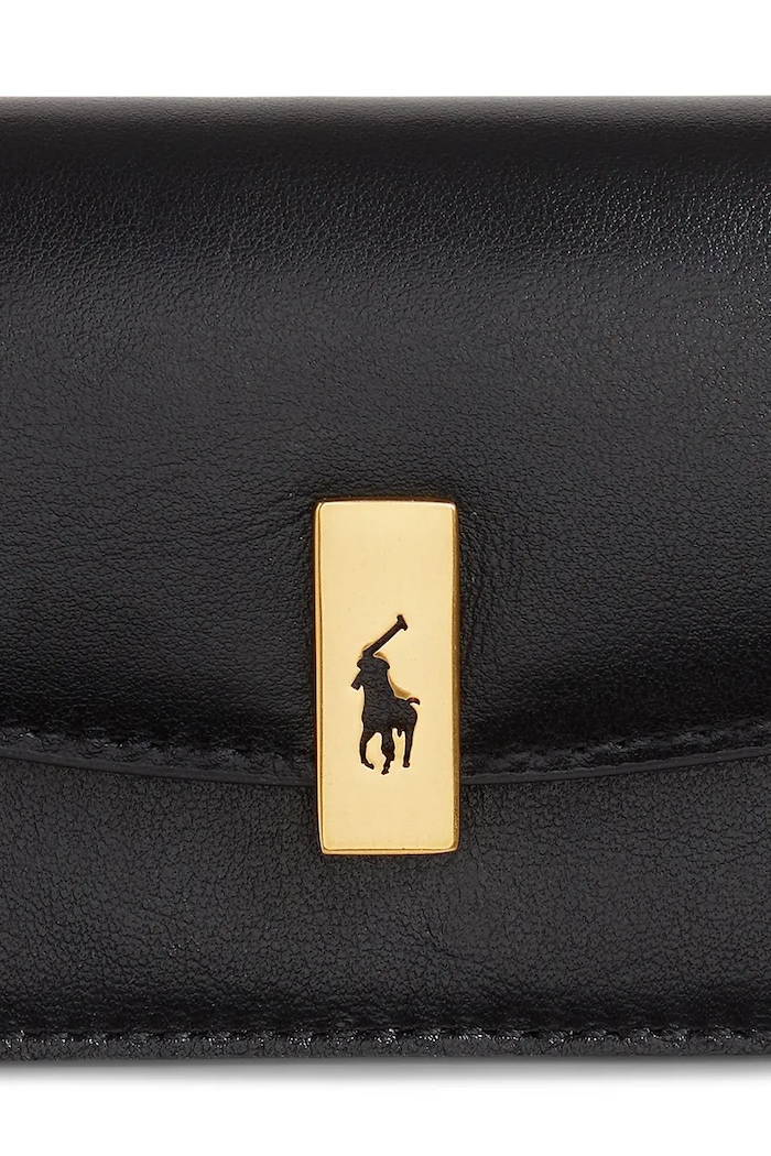 Δερμάτινο πορτοφόλι Polo Ralph Lauren μαύρο 427P04990