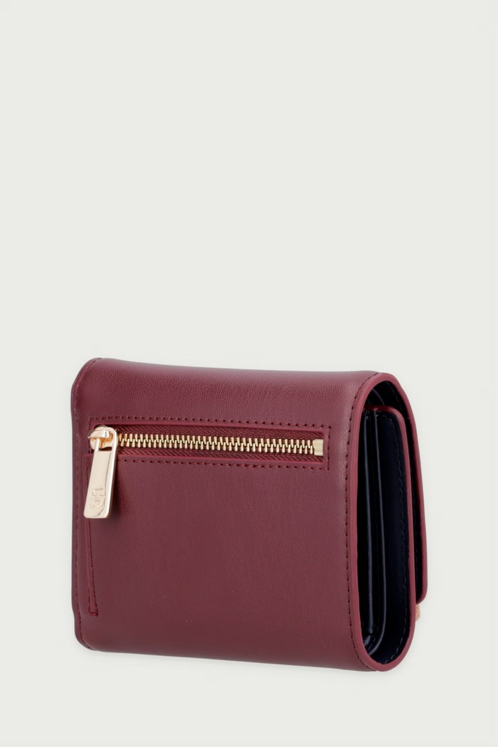 Tommy Hilfiger Portfel damski z imitacji skóry AW0AW18129 bordowy SS26