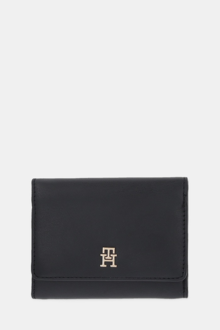 Πορτοφόλι Tommy Hilfiger απομίμηση λείου δέρματος μαύρο AW0AW18129