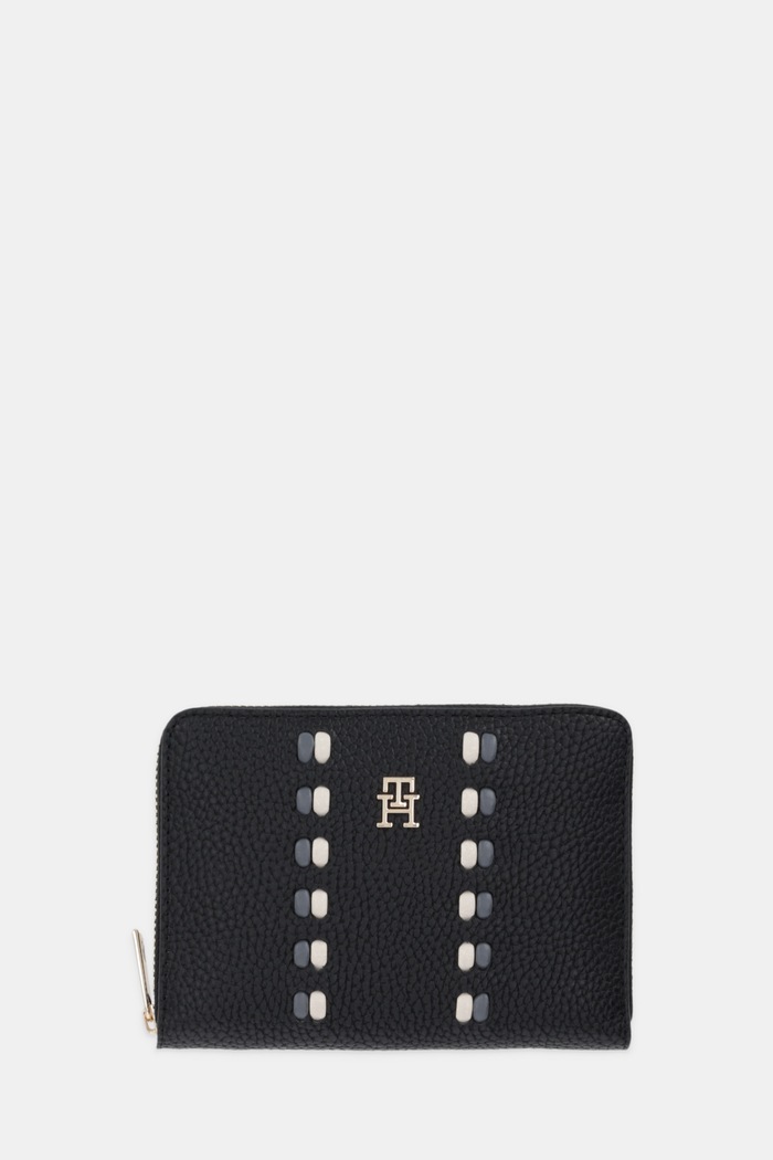 Πορτοφόλι Tommy Hilfiger απομίμηση λείου δέρματος μαύρο AW0AW18132