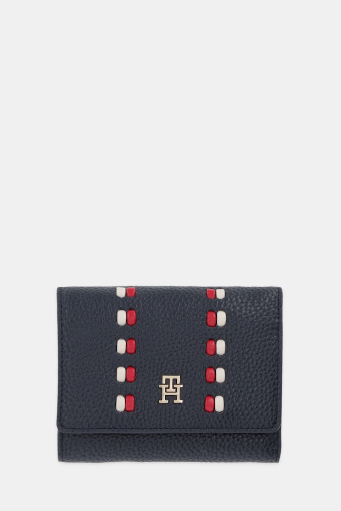 Πορτοφόλι Tommy Hilfiger λείο δέρμα σκούρο μπλε AW0AW18246