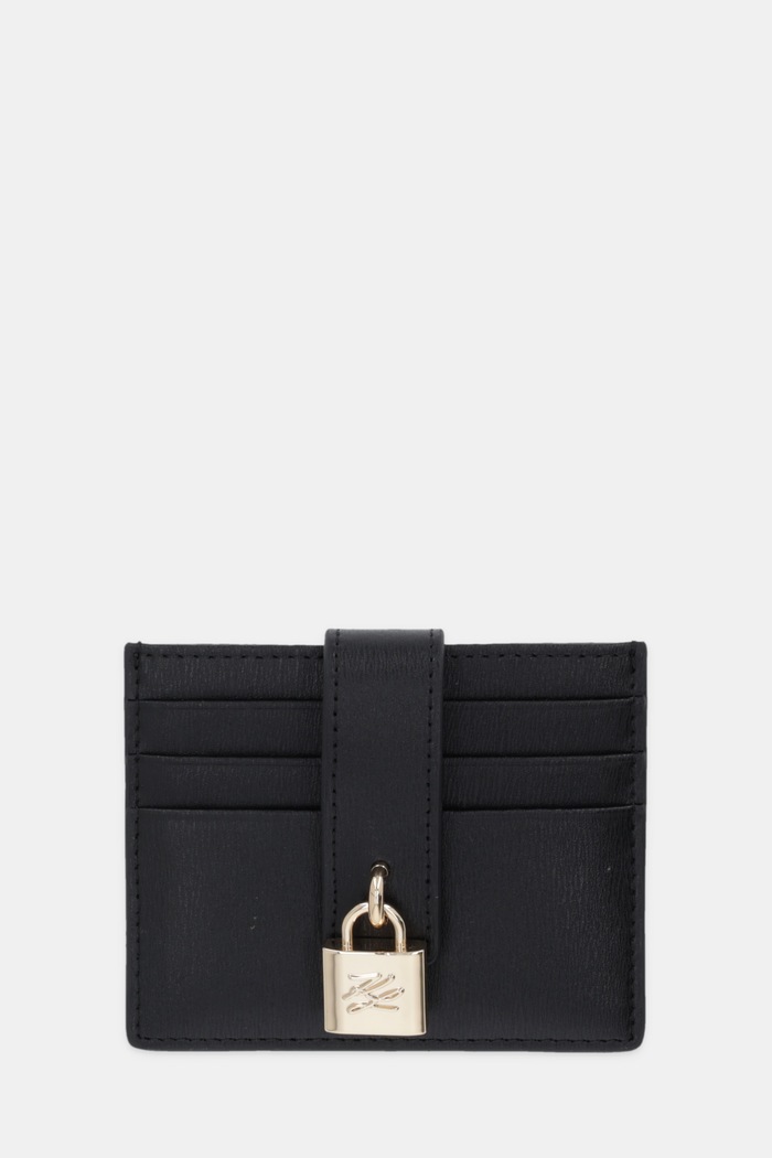 Kožené puzdro na karty Karl Lagerfeld K/AUTOGRAPH puzdro na karty čierna B1W32025