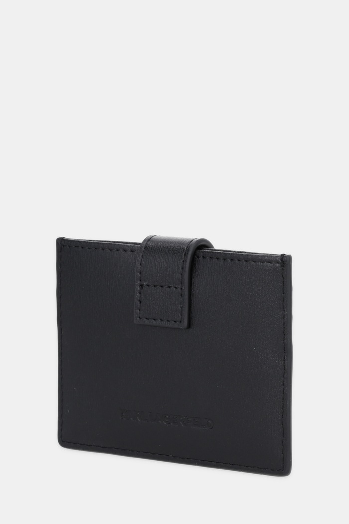 Kožené puzdro na karty Karl Lagerfeld K/AUTOGRAPH B1W32025 čierna SS26