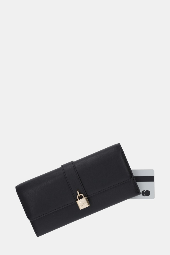 Karl Lagerfeld portofel de piele K/AUTOGRAPH negru B1W32026