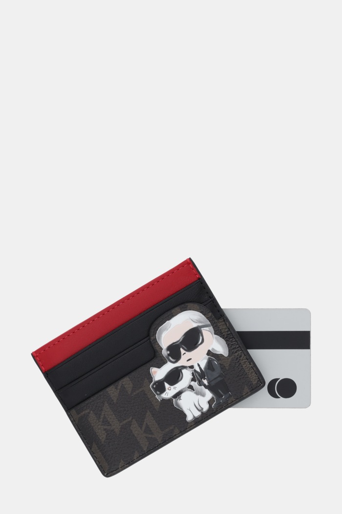 Doplnky Puzdro na karty Karl Lagerfeld IKON MONOGRAM B1W32018 hnedá
